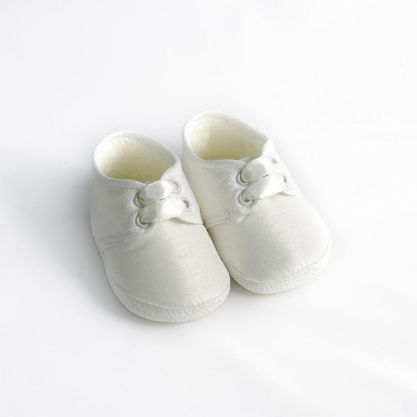 Baby boy christening shoes ivory sale