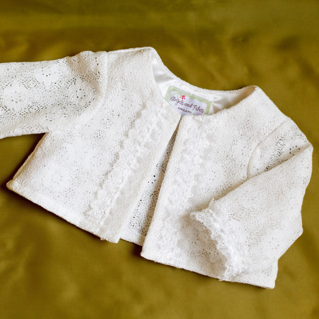 Christening Cardigan ‘love’ - Main Image