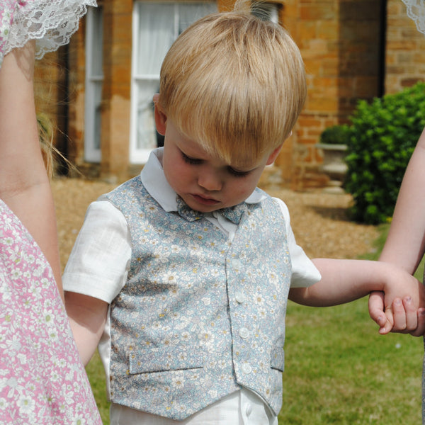 Page Boy outfit 'Alex'  Linen suit and waist coat set