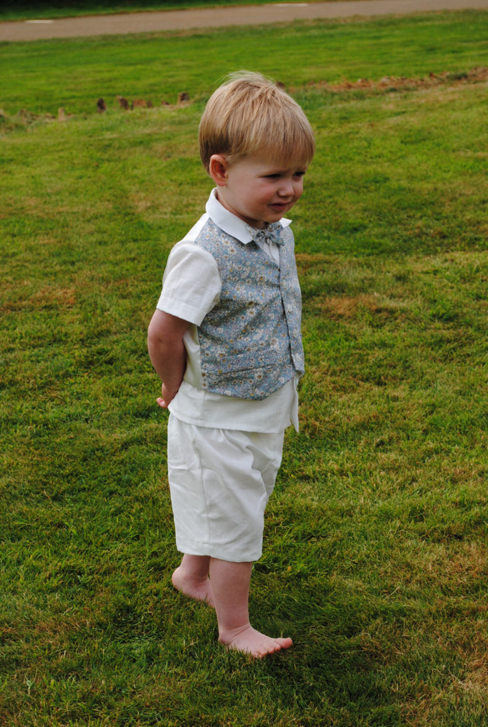 Page Boy outfit 'Alex'  Linen suit and waist coat set