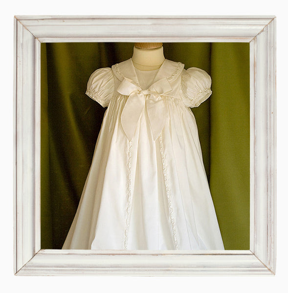 Raphael (Braid Trim) Unisex Christening Gown