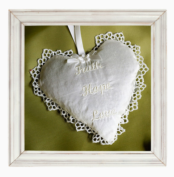 Christening gift 'Lavender Heart'