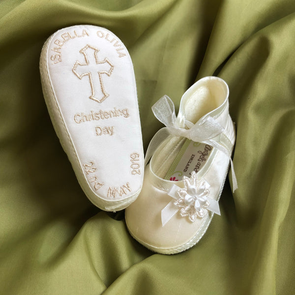 Personalised Christening Shoes Angel