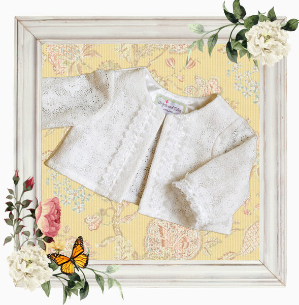 Christening Cardigan ‘love’